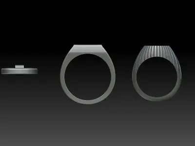 MAN WOMAN RING AND PENDANT 3D print model