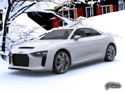 Audi Quattro concept STD MAT 3D model