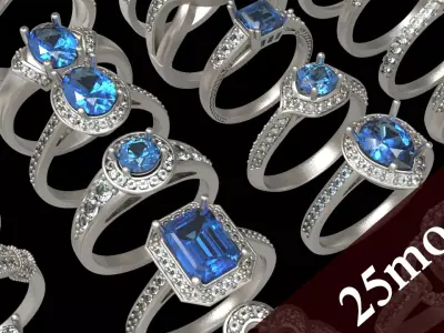 Ring pack 3D print models 3D print model