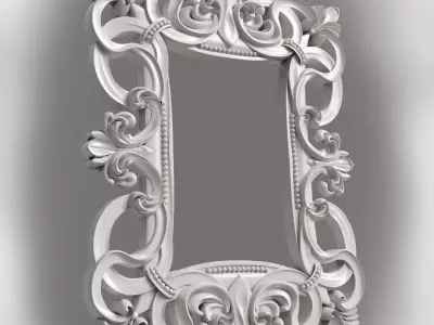 Frame for mirror for CNC milling 3D print model 3D print model 3D print model