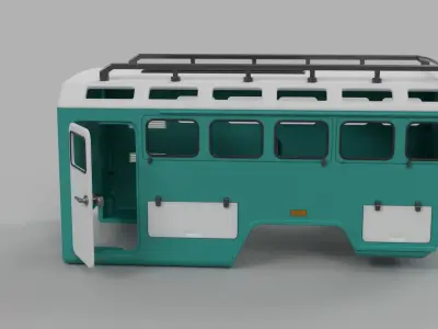 Crawler 4320 Expedition Long Cab - 1-10 RC body attachment 3D print model