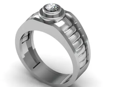 man ring 3D print model