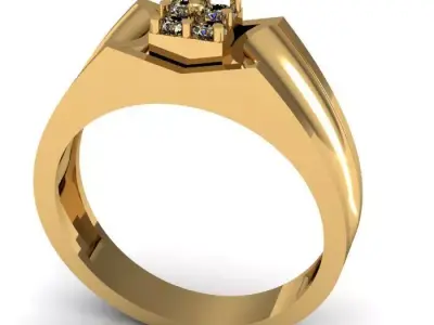 men ring 3D print model