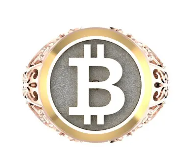 bitcoin ring 3D print model