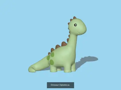 Dinosaur bird flying in air 3D Model Collection