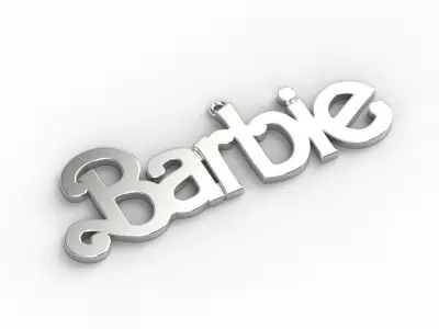 230729 Pendant Barbie 3D print model necklace 3D print model