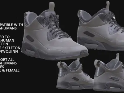 Sneakers 139 - All MH Bodies - UE5 Skeletons - Rigged Low-poly 3D model