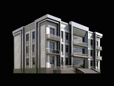 08 Multi-Story Apartment 3D model