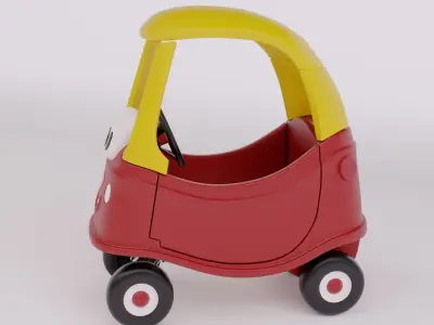 Childrens Toy Car 3D model