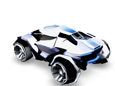 Futuristic SciFi Sports Car Low-poly 3D model