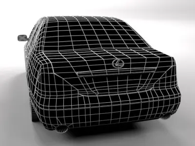 LEXUS LS 430 LOWPOLY Low-poly 3D model