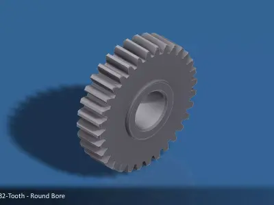 32-Tooth Spur Gear 03 3D print model