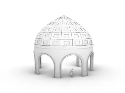 Dome Temple v2 3D model