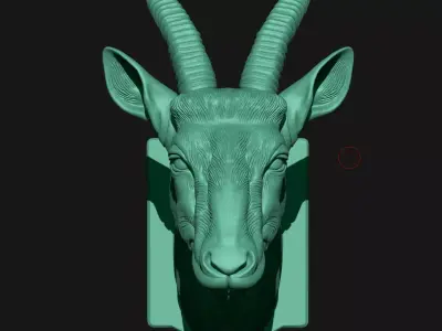 antelope 3D print model