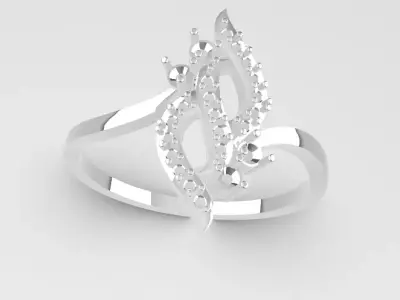 3D Printing Engagement Ring Wedding Band STL Jewelry  3D print model