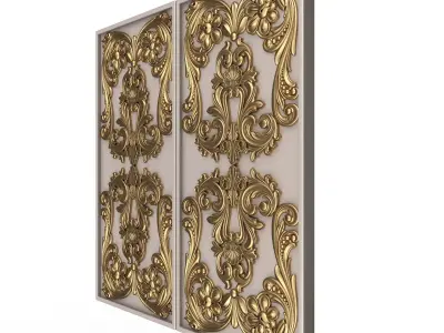 Backgammon Set 04 White Low-poly 3D model