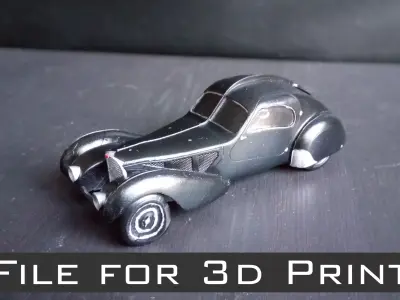 BUGATTI ATLANTIC - LA VOITURE NOIRE 1-64th 3D print model