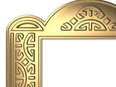 carved frame 3D model