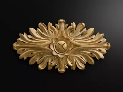 Round rosette 3D model