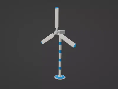 Low-Poly Windmill Low-poly 3D model