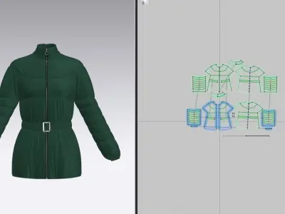  puffer jacket Woman Texture