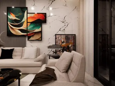 LIVING ROOM INTERIOR DESIGN 3D model buy