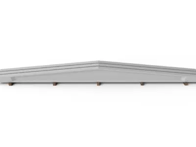 Concrete Truss M01 Low-poly 3D model