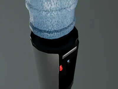 Water Cooler Low-poly 3D model