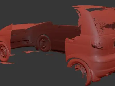Chevrolet Daewoo Matiz 3D Scan 3D model
