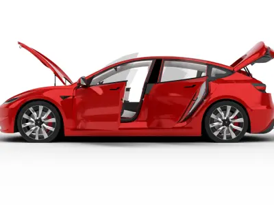 Tesla Model 3 2024 HQ 3d model 3D model