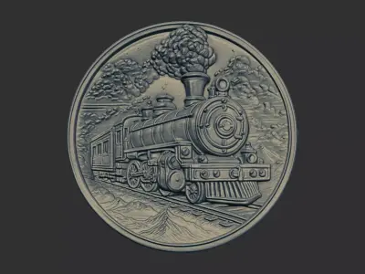 train round frame cnc model  3D print model