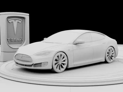2016 Tesla Model S 3D model