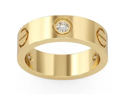 8 Rings Gold 3D print model