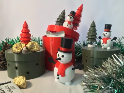 CHRISTMAS CANDY STORAGE BOX 3D print model