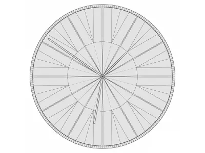 Wall Clock GZ-C1009 3D model