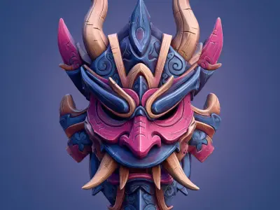Stylized Masks 3D model