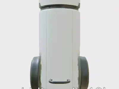 Robotic Water Filter with Self-cleaning Function Low-poly 3D model