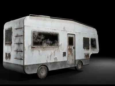 Post Apocalyptic Cars Unreal Engine  3D model