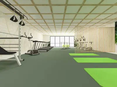  physiotheraphy gym 3D model