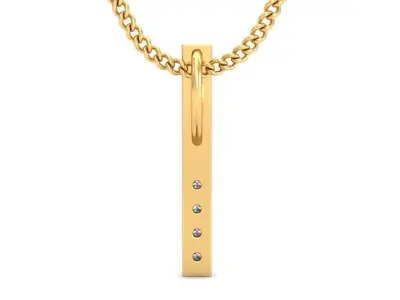 Solitaire Women Pendant 3dm STL OBJ FBX Renders Details 3D print model
