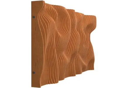 Parametric wall 3D model 11 3D model
