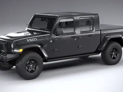 Jeep Gladiator Willys 2024 3D model
