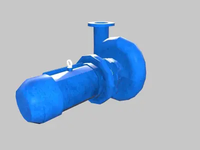 Water Pump Lowpoly Low-poly 3D model