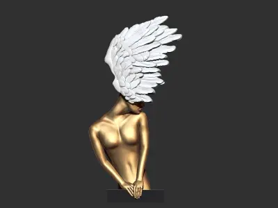 Angel Garden Statue  Wing 3D print model