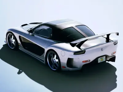 Mazda RX-7  Veilside Fortune 1997 Low-poly 3D model