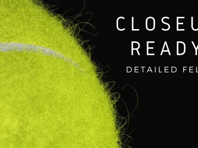 Realistic Tennis Ball 3D model