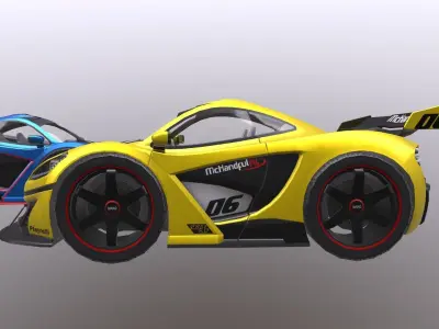 McHandfull mclaren Low-poly 3D model