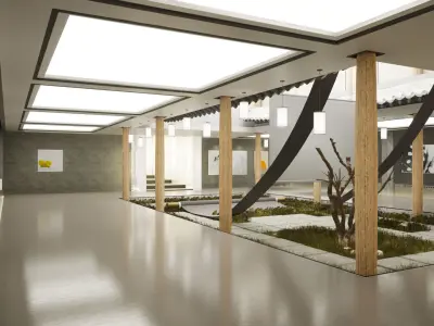 Hanok Korean Heritage Gallery Place 3D model