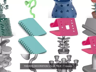 FASHION DECORATION VALUE PACK 3D Model Collection