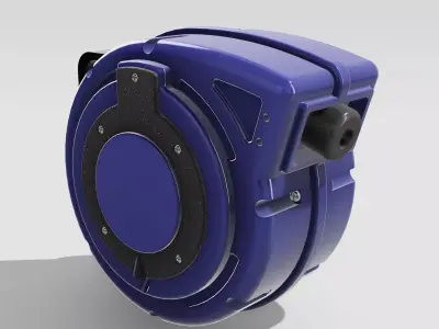 Diorama Retractable Air Hose Reel 3D print model